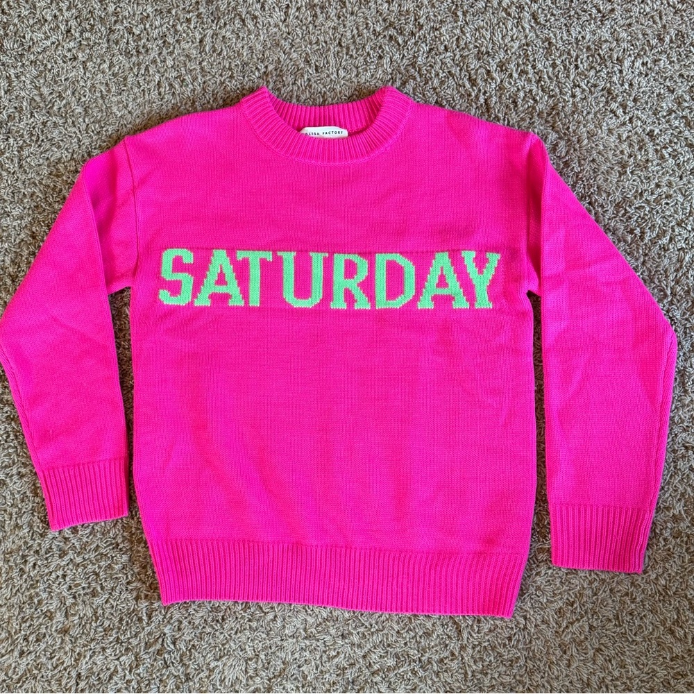 English Factory Weekday Motif Sweater